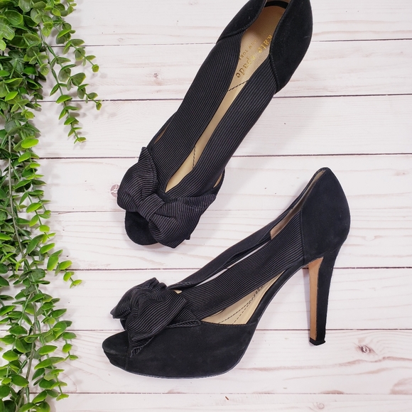 kate spade Shoes - Kate Spade Gillian Platform Bow Peep Toe Heels